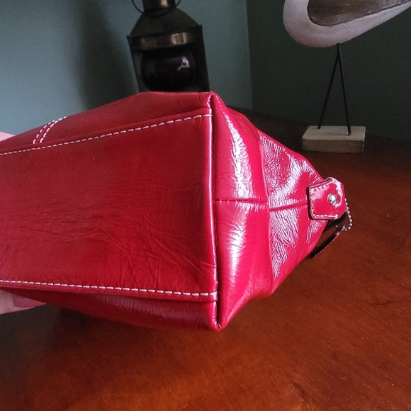 Coach Y2K Red Patent Leather Demi Mini Bag - Picture 9 of 14